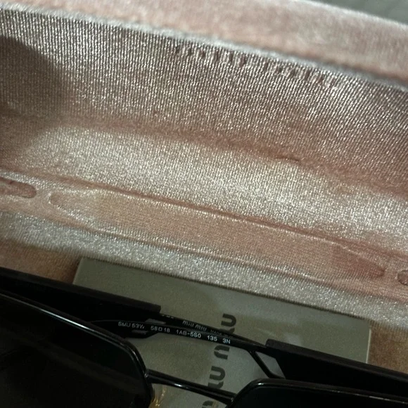 Miu Miu Black Geometric Sunglasses